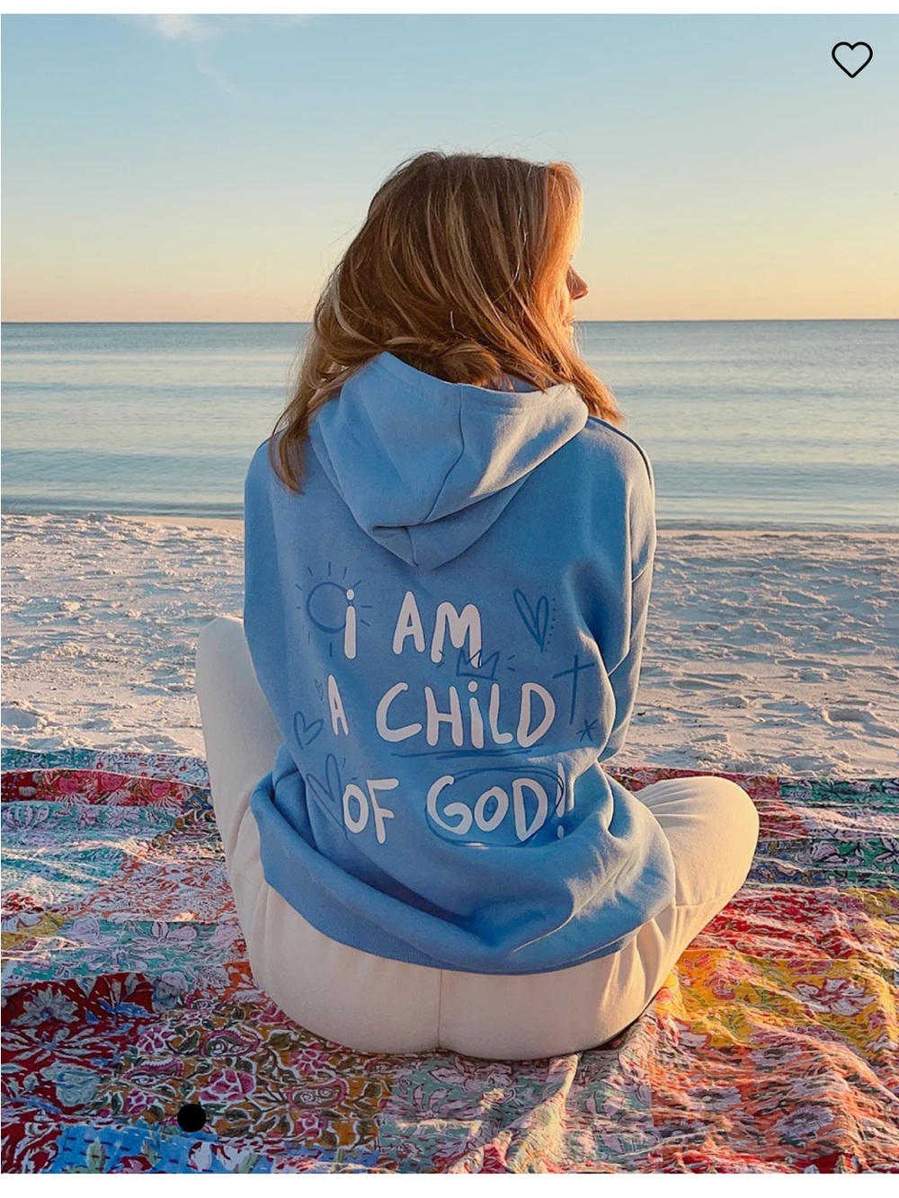 Elevated Faith I Am A Child Of God Blue Hoodie